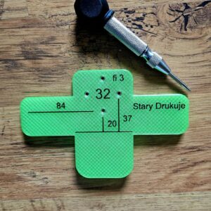 Przymiar do zawiasów prostych i motylkowych z Punktakiem automatycznym