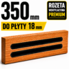 Rozeta Wentylacyjna Meblowa 350 mm | Otwór Frez 16 | Płyta 18 mm