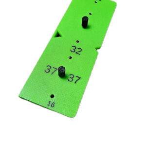 Przymiar stolarski 7X32 mm do podpórek meblowych - szablon do wiercenia otworów