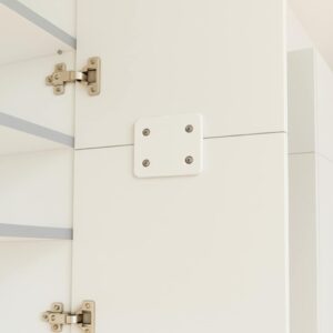 3 mm furniture front joining spacer - precise gap. White