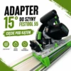 Adapter 15° do szyny FESTOOL – idealne cięcie pod kątem 60°