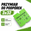 Przymiar stolarski 3X32 mm do podpórek meblowych - szablon do wiercenia otworów