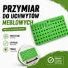 Przymiar do wiercenia otworów pod uchwyty Meblowe rozstaw do 192mm