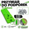 Przymiar do podpórek półek 7x32 mm – szablon do wiercenia otworów meblowych