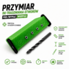 Przymiar stolarski do trasowania otworów fi3 | szablon do wiercenia | rozstaw 25 mm