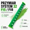 Przymiar stolarski system 32 mm | 320 mm | fi5 / fi8