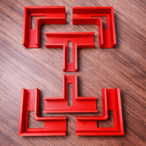 Woodworking 3rd Hand Holder 4xL + 2xT for 16mm mounting plate