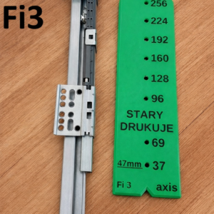 Przymiar do prowadnic szuflad axis szablon montażu prowadnic Fi3