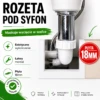 Rozeta pod syfon do szafki 100X100 mm - maskownica wycięcia w płycie 18mm