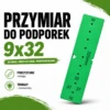 Przymiar stolarski 9X32 mm do podpórek meblowych - szablon do wiercenia otworów