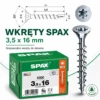 Wkręty SPAX 3,5x16 mm WIROX TX20 do drewna – 1000 szt.