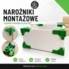 Narożnik montażowy 90° do płyt meblowych z tuleją
