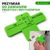 Przymiar do zawiasów prostych i motylkowych